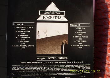 Winyl, LP Rock; JÓZEF SKRzEK-- JÓZEFINA, 1981 Rok.