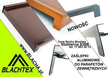 Aluminiowe zaślepki do parapetów zewnętrznych, super jakość