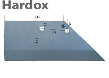 Lemiesz 300hektarów HARDOX 24064502/P części do pługa STEENO