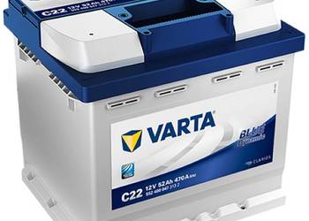 Akumulator Varta Blue C22 52Ah 470A Gdańsk Wymiana Gratis!!