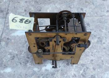 686 Mechanizm starego zegara ściennego Junghans uszkodzony