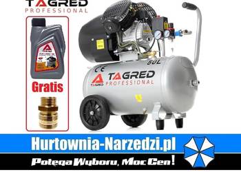 Kompresor dwutłokowy 50L sprężarka dwutłokowa 50L V2 kompresor olejowy