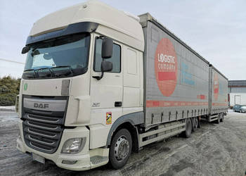 DAF XF 460 Super Space Zestaw Przestrzenny 120m3 Przejazdowy Automat Salon…