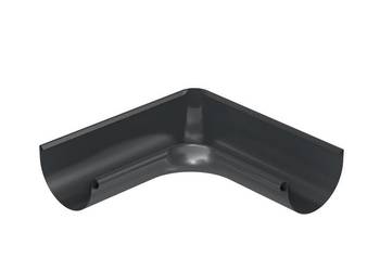 Bryza stal narożnik wewnętrzny rynny 125 mm grafit RAL 7021