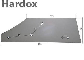 Płoza długa HARDOX 053665/P części do pługa KVERNELAND