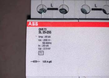 OGRANICZNIK PRZEPIĘĆ ABB OVR T1 3L 25 255 TS