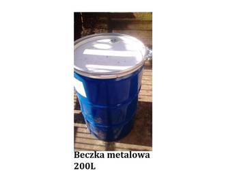 beczka 200L  metalowa z deklem solidna Targówek