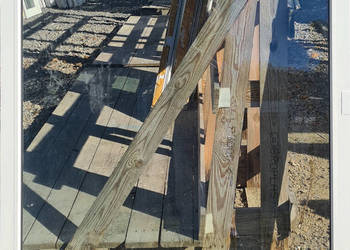 OKNA KacprzaK Witryna 115X125 FIX Używany PCV Plastikowy