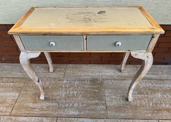 Konsola Ludwikowa schaby chic toaletka biurko konsolka szafka komoda