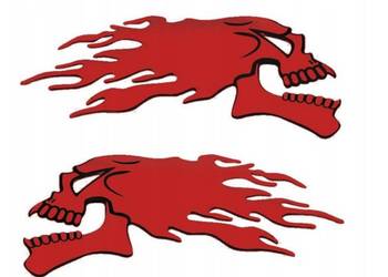 Naklejki czacha na motocykl motor quad rower auto