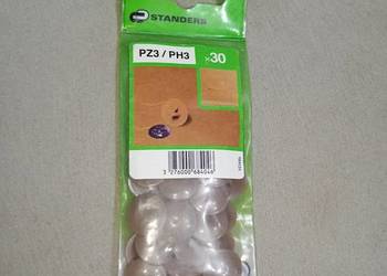 zaślepka osłona maskownica wciskana PZ3/PH3 6mm brązowa 30 szt. nowe