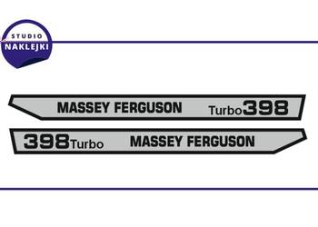 Naklejki Massey Ferguson 398 Turbo Ciągnik Traktor nalepki Komplet
