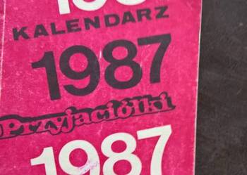 Kalendarz Przyjaciółka 1987
