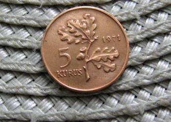 Turcja 5 Kuruszy 1971r