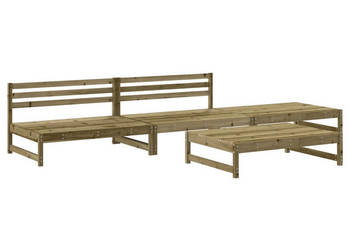 4-cz. zestaw mebli ogrodowych impregnowane drewno sosnowe WM-3186598