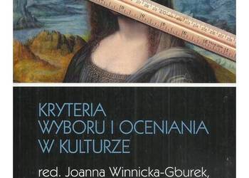 Kryteria wyboru i oceniania w kulturze
