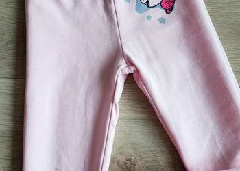 Legginsy dziewczęce ocieplane różowe 98/104