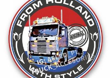 Naklejka wlepka REDLIGHT 80mm full color druk folia jakość tir truck