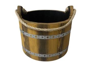 Doniczka drewniana wisząca ozdobna ogrodowa kwiatki rustykalna retro Kolory