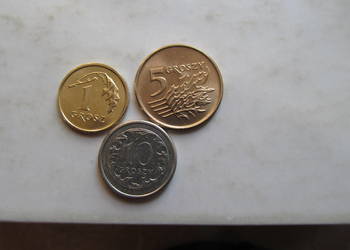monety -1gr,5gr,10gr - zestaw A