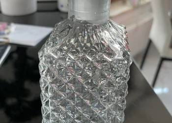 Karafka do whisky PRL – szkło/kryształ, z oryginalnym korkiem
