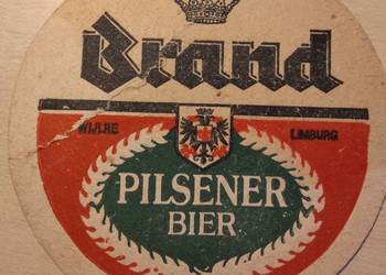 Podkładka podstawka pod piwo - BRAND Pilsener - Holandia - lekko uszkodzona