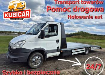 Usługi transportowe holowanie pojazdów pomoc drogowa Konin Turek Tuliszków