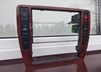 VW Passat B5 LIFT FL dekor środkowy drewno ramka radia 2 DIN przełączniki