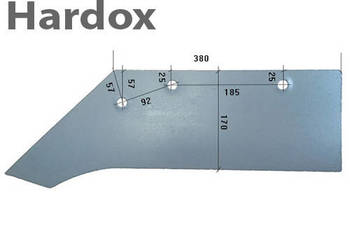 Lemiesz 300hektarów HARDOX 1209/L części do pługa RUMPTSTAD