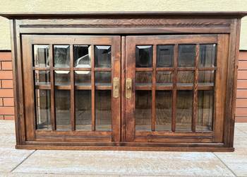 Witryna drewniana kolonialna wisząca kredens komoda regał szafka