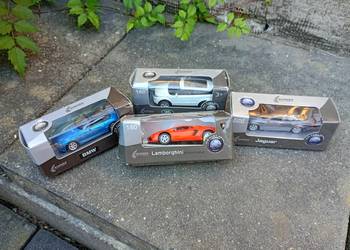 Zestaw modeli samochodów 1:60 model WELLY Jaguar Land Rover Lamborghini BMW