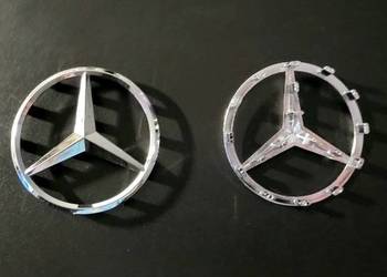 NOWY znaczek MERCEDES 52mm | 57mm gwiazda logo emblemat na airbag