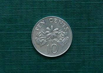 SINGAPUR - 10 centów, 1986r.