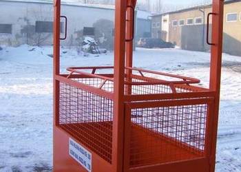 Kosz do transportu ludzi żurawiem, dźwigiem, na 2 osoby