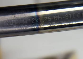 Gwintownik VHM 12x1.25 z chłodzeniem
