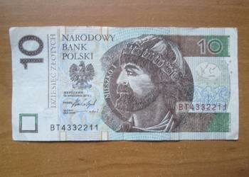 Banknot 10zł z ciekawym numerem