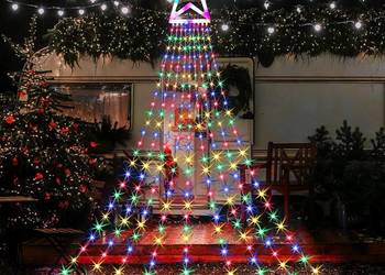 Lampki choinkowe łańcuch świetlny gwiazda girlanda 3m multikolor 304 led