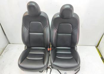 TESLA MODEL Y 2022r KANAPY FOTELE PRZÓD TYŁ KPL 