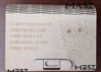 Pudełko na kasę biżuterię Nauczyciel Babcia Dziadek pamiątk #MiszMówiszMasz