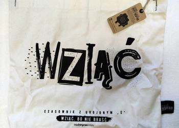 WZIĄĆ - torba bawełniana biała NadWyraz.com