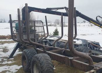 Przyczepa leśna, wózek leśny Palms 10 ton