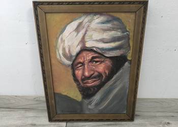Stary oryginalny obraz olejny portret, sygnowany Szewczenko