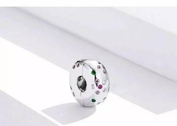 Pandora Charm Moments koralik klips kwiatki cyronie