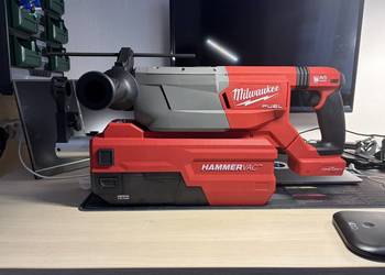 Wiertarka Udarowa Młotowiertarka Milwaukee M18 + Odsysacz do pyłu