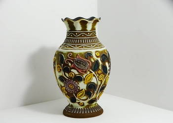 Wazon ceramiczny dekoracyjny – W-Germany – 30 cm – styl vintage