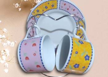 Komplet filiżanki i spodki Komplet filiżanki i spodki