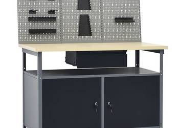 vidaXL Stół roboczy z trzema panelami ściennymi(SKU:3053427)