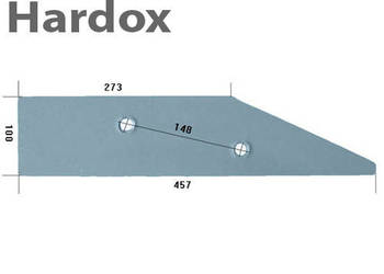 Płoza krótka HARDOX 27011500/L części do pługa RABEWERK