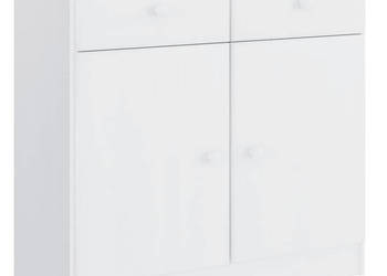 Szafka ALTA biała 77x35x73 cm lite drewno sosnowe WM-353942