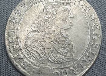 Polska-ort Jan II Kazimierz 1668